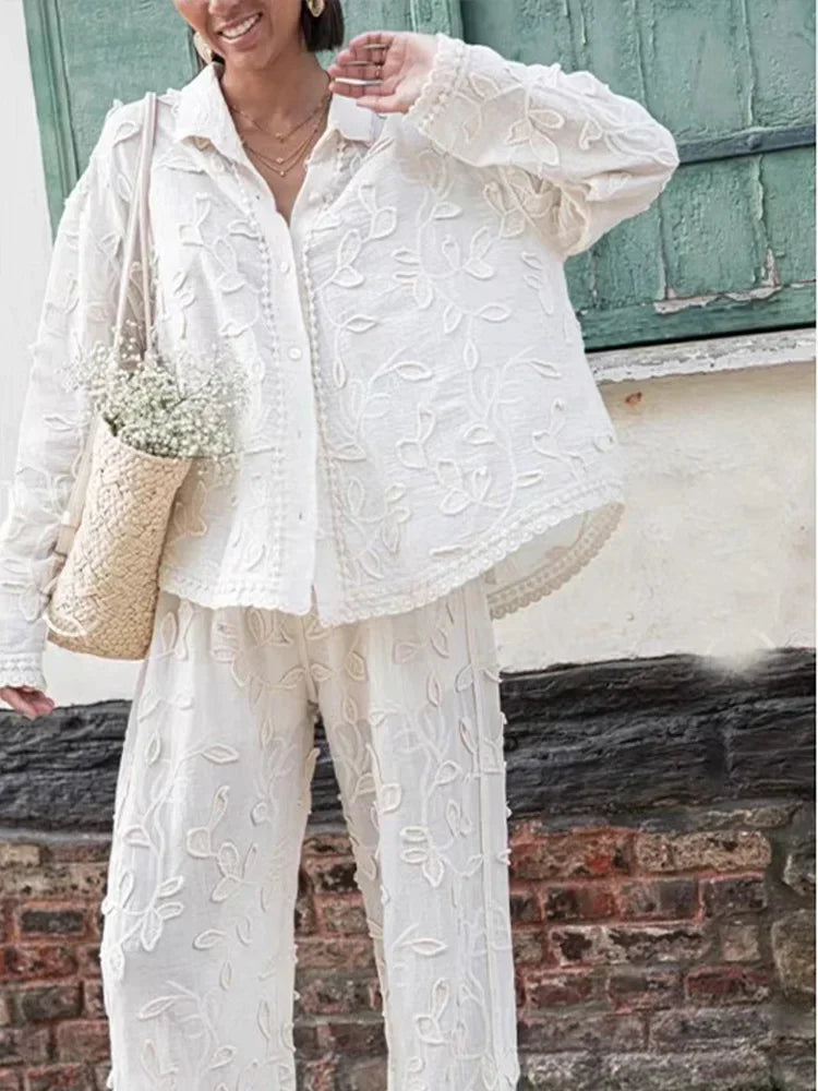 Gracelyn | Women's Relaxed Floral Elegant Casual Set