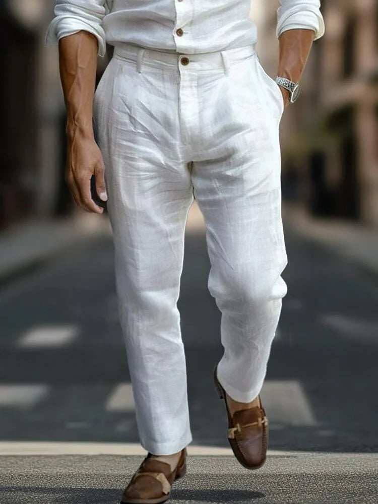 Alaric | Men's Tailored Pants with Buttons