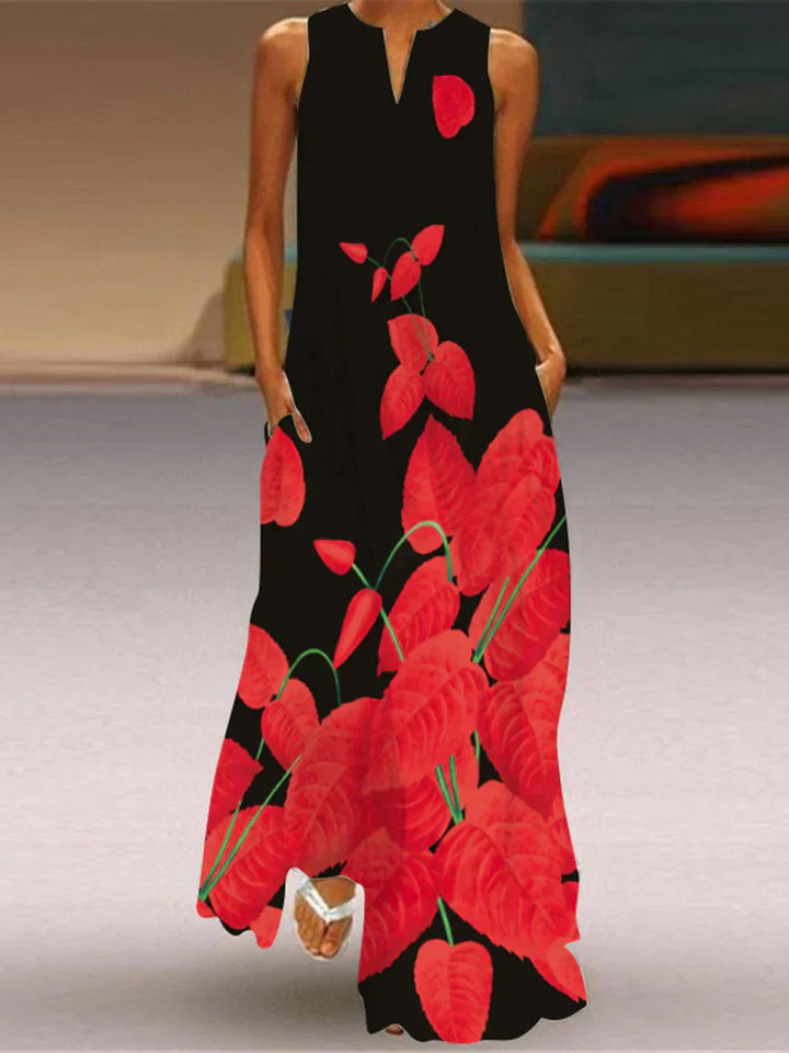 Aurelia™ A-Line Dress with Floral Butterfly Design