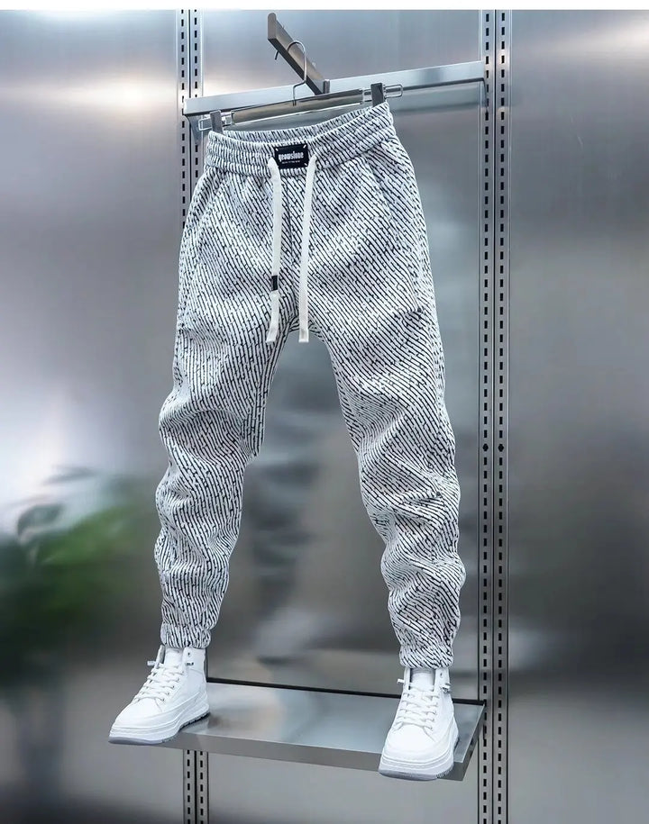 Jackson | Men's Patterned Comfort Pants with Drawstring