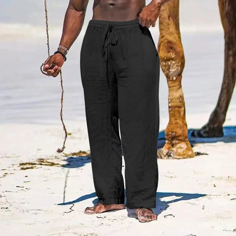 Jamal | Men's Coastal Pants with Drawstring