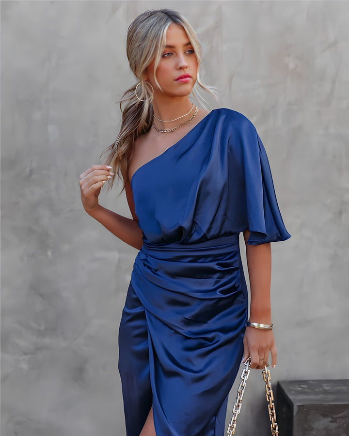 Ella | Women's One-Shoulder Mini Elegant Evening Dress