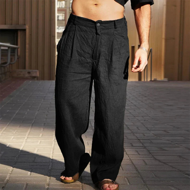 Malik | Men's Relaxed Wide-Leg Pants