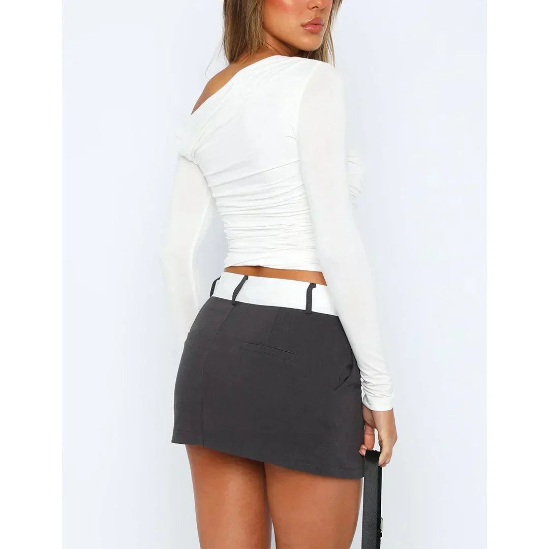 Women's Cropped Long Sleeve Top