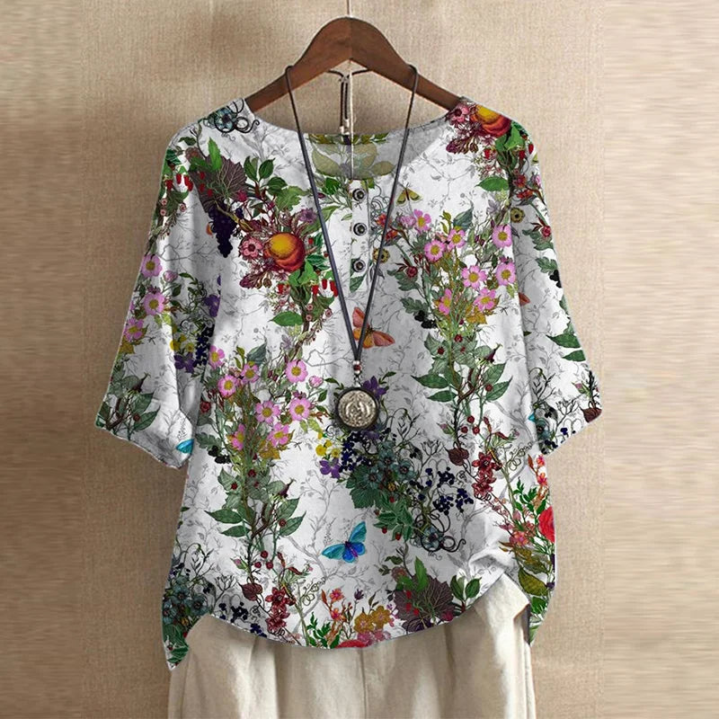 White Flowers / 3XL (48)