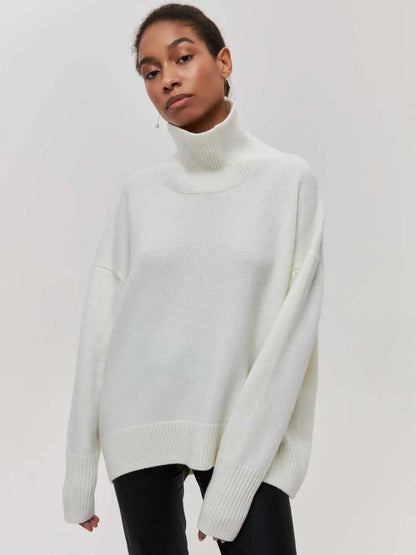 Eden - Elegant Oversized Turtleneck Knit Sweater