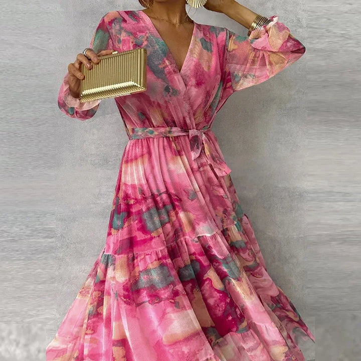 Grace | Women's Sleeveless Elegant Floral Handmade Dress