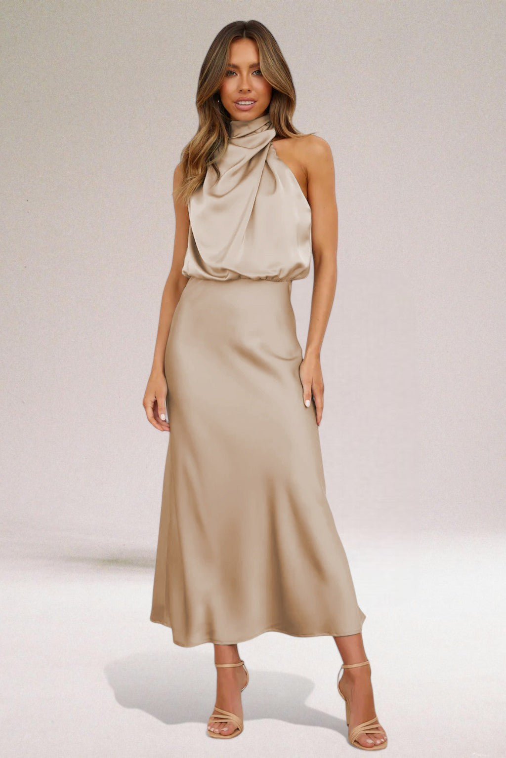 Flavia | Sophisticated Halter Dress