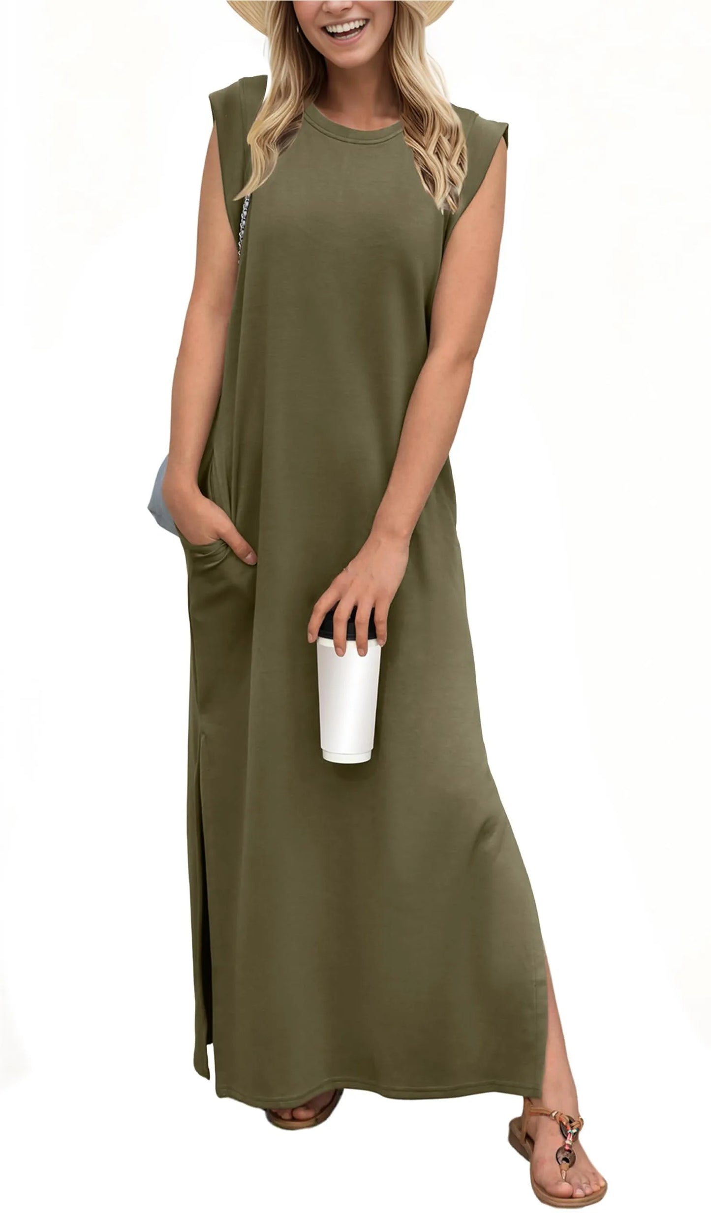 Denise™ - Casual Loose Split Wrinkle-Free Maxi Dress