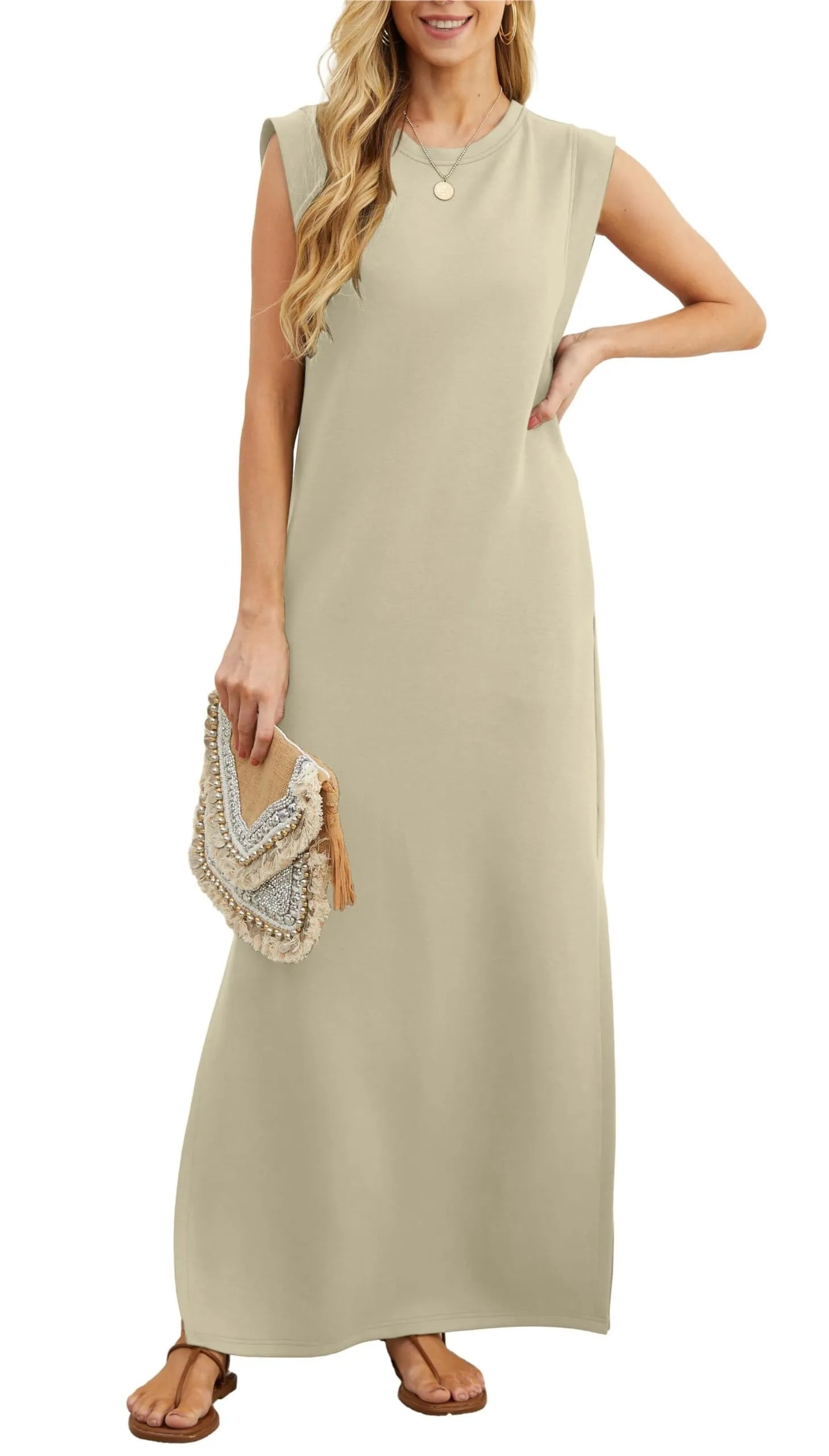 Denise™ - Casual Loose Split Wrinkle-Free Maxi Dress