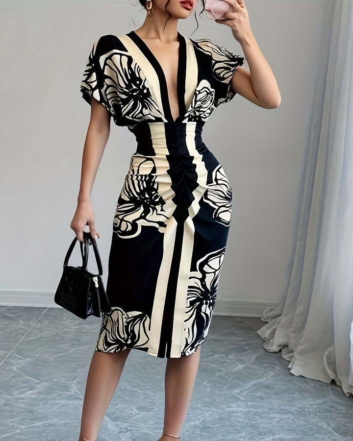 Hodiah | Women's Mini Chic Pleated Dress