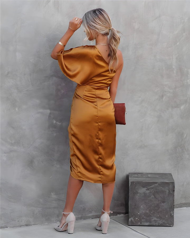 Ella | Women's One-Shoulder Mini Elegant Evening Dress