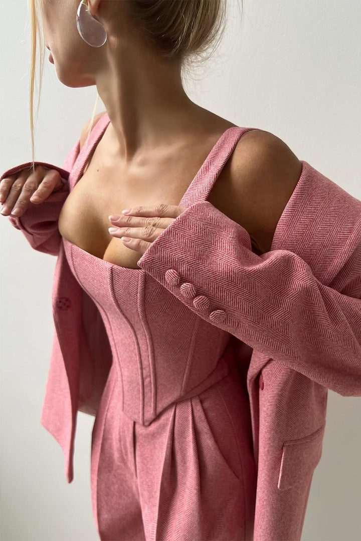 Dolce™ - Three-Piece Set with Double-Breasted Blazer