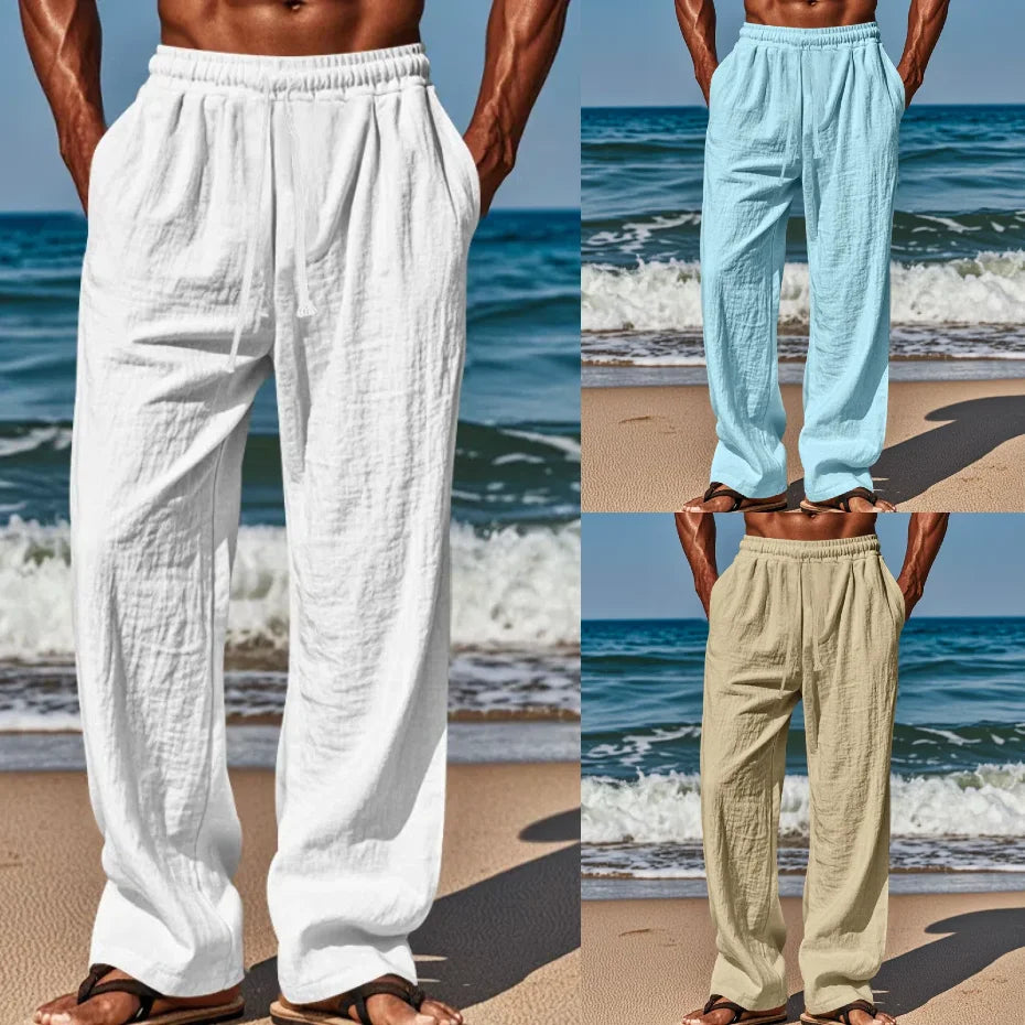 Zane | Relaxed Beach Pants with Drawstring