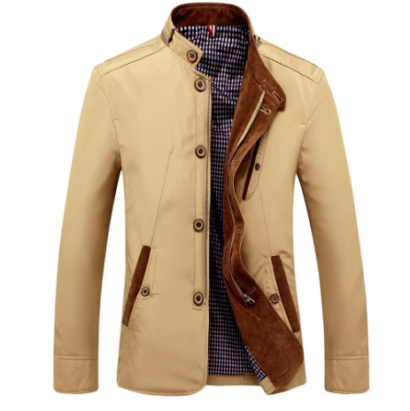 Michele | Men's Winter Jacket with Stand-Up Collar