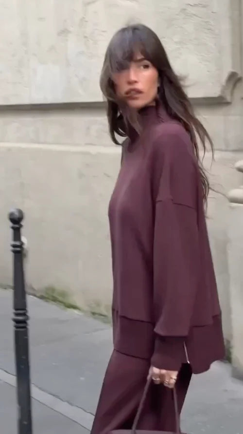 Merryn | Women's Oversized Long Sleeve Elegance and Comfort