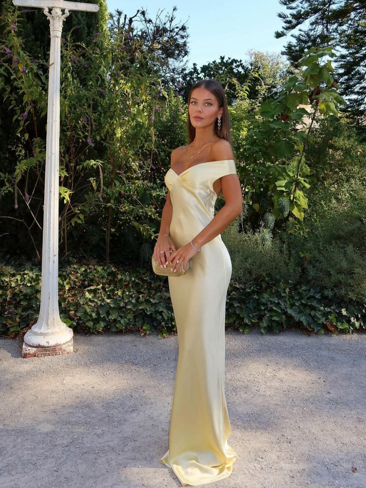 Dove | Women's Off-the-Shoulder Mini Strapless Off-Shoulder Evening Dress