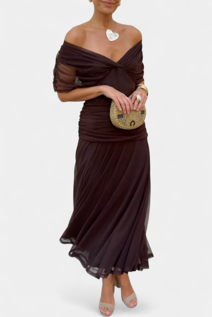 Lisa | Women's Off-the-Shoulder Elegant Maxi Dress