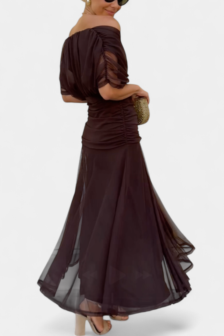 Lisa | Women's Off-the-Shoulder Elegant Maxi Dress
