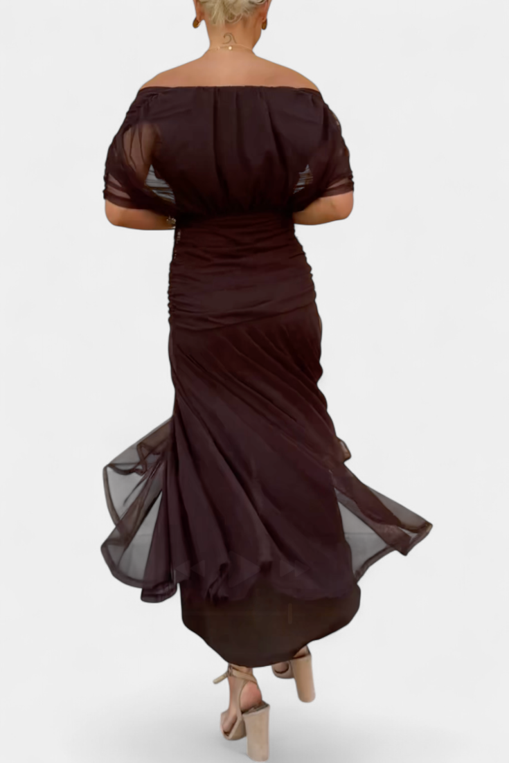 Lisa | Women's Off-the-Shoulder Elegant Maxi Dress