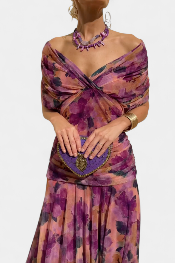 Lisa | Women's Off-the-Shoulder Elegant Maxi Dress