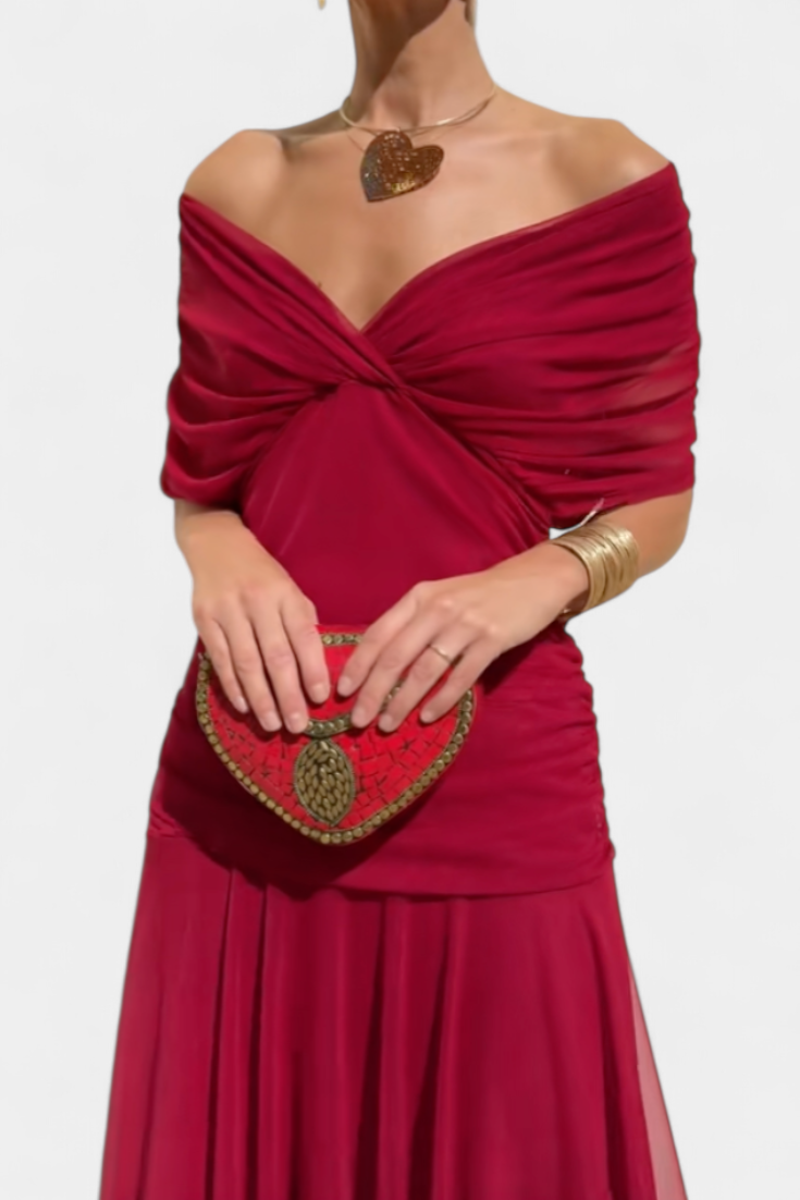 Lisa | Women's Off-the-Shoulder Elegant Maxi Dress