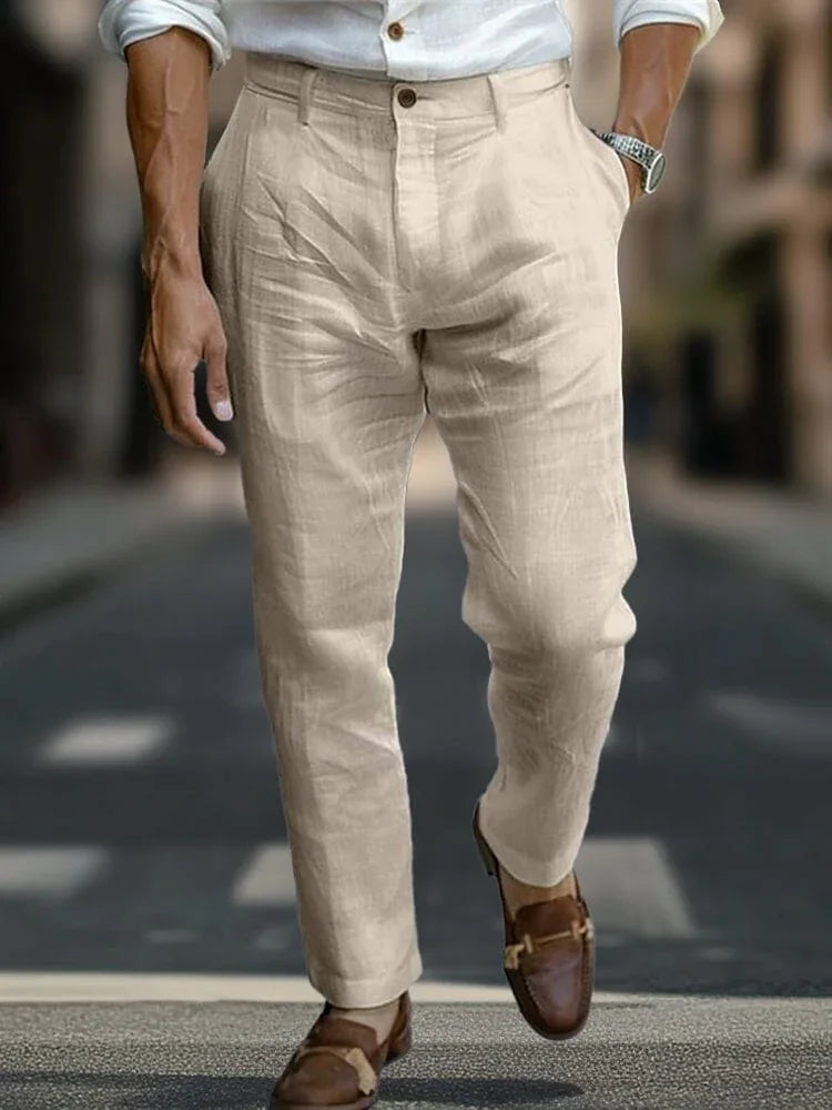 Alaric - Tailored Linen Trousers