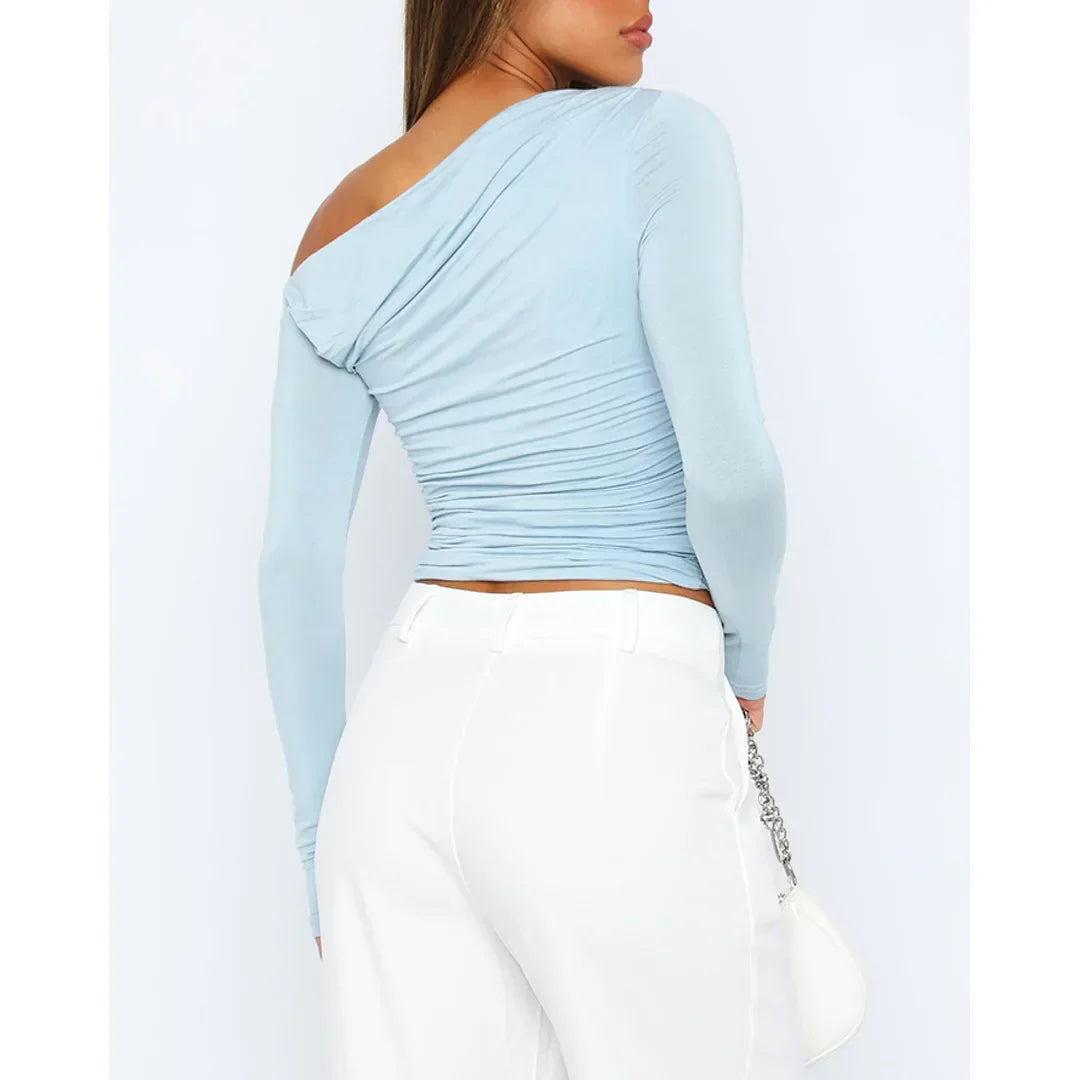 Women's Cropped Long Sleeve Top