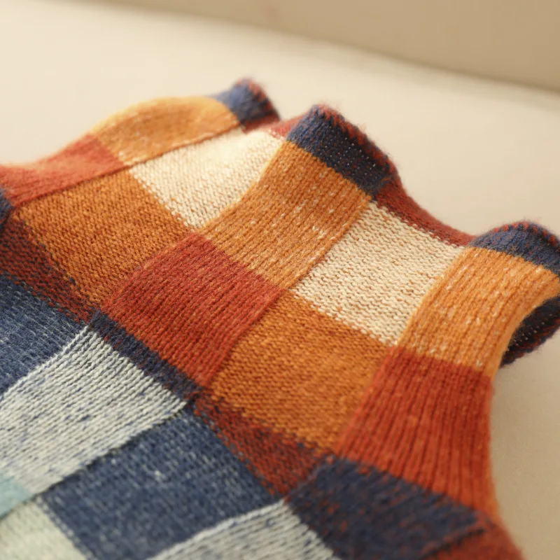 Katherine | Women's Chic Plaid Turtleneck Sweater