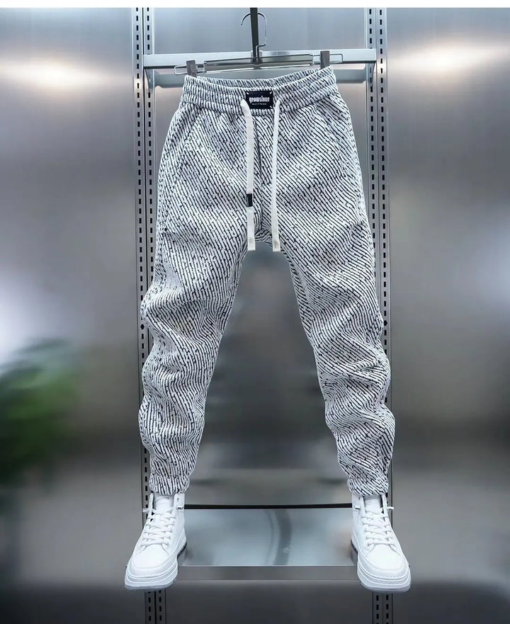 Jackson | Men's Patterned Comfort Pants with Drawstring
