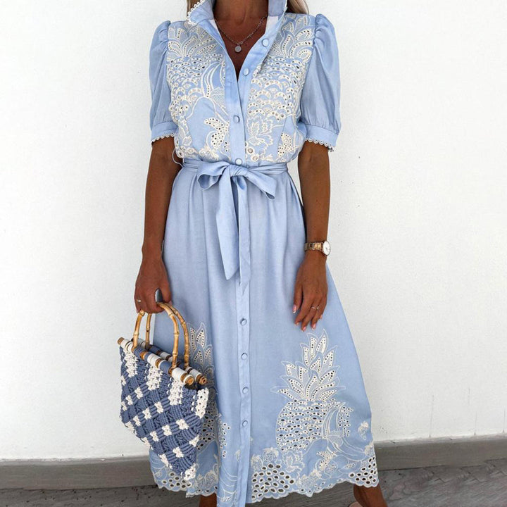 Celeste | Women's Maxi Dress with Tie Waist