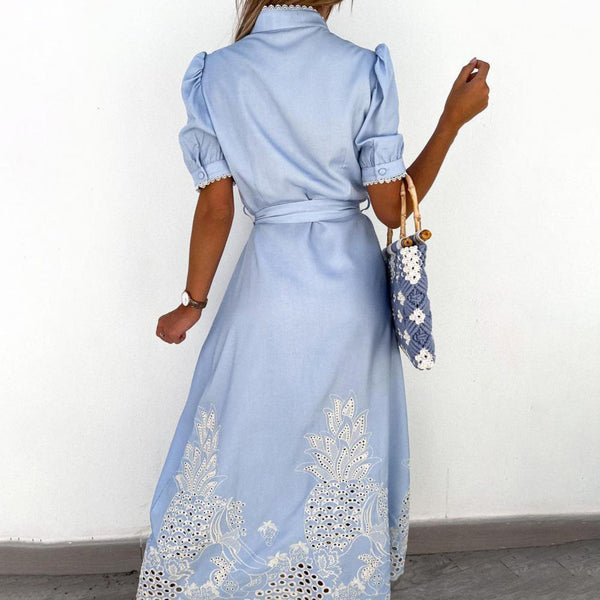 Celeste | Women's Maxi Dress with Tie Waist
