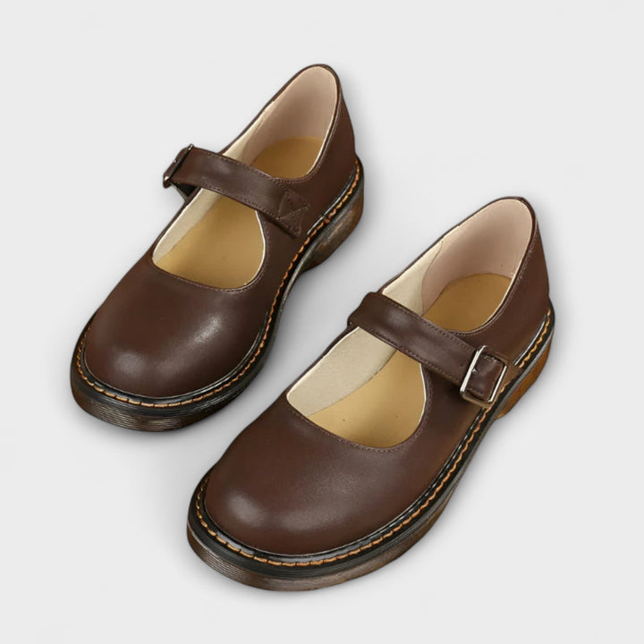 Women's Vintage Mary Jane Shoes, Classic with Straps and Comfort Sole