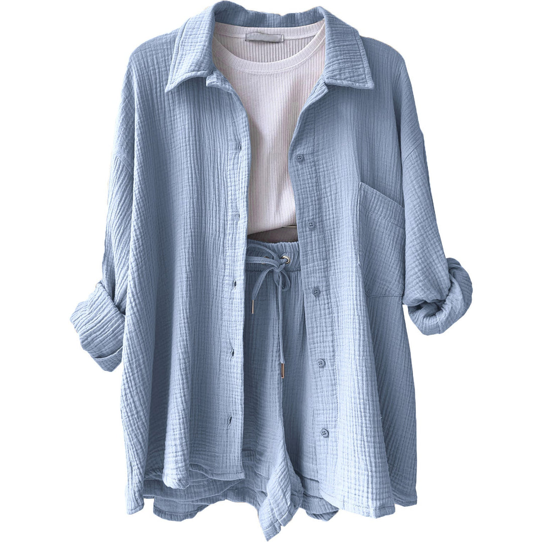 Kalista | Women's Relaxed Two-Piece Set with Buttons
