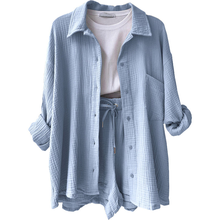 Kalista | Women's Relaxed Two-Piece Set with Buttons