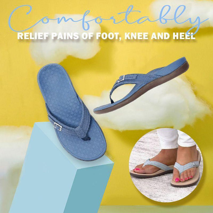 Orthopedic Arch Support Flip Flops for Women