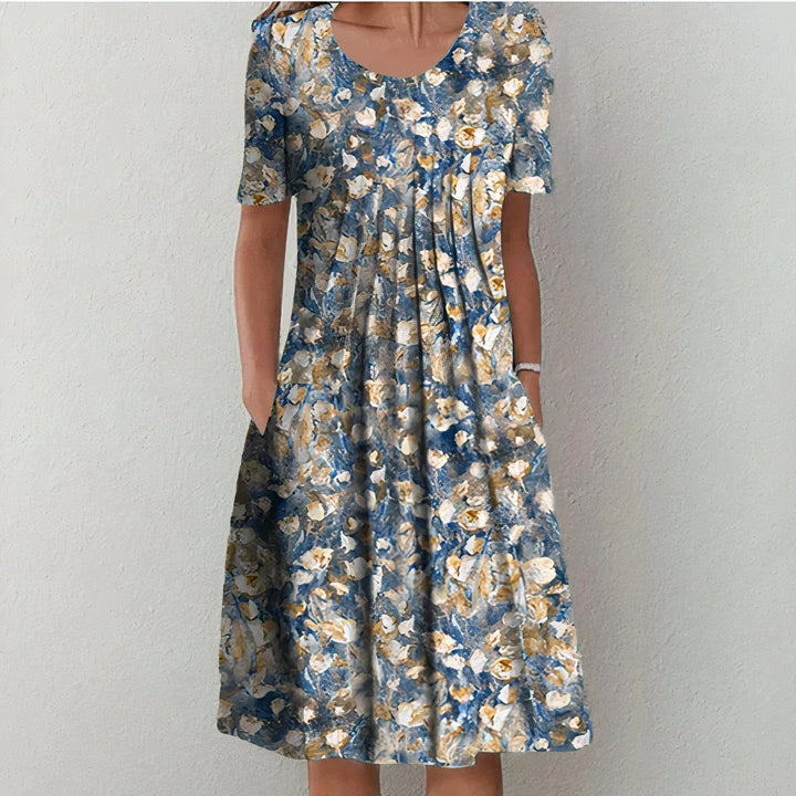 Leilani | Women's Relaxed Mini Summer Bloom Ruffle Party Dress
