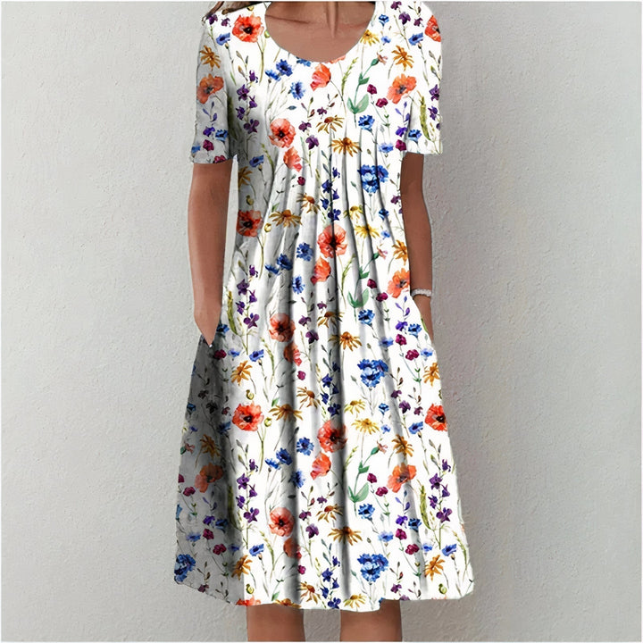 Leilani | Women's Relaxed Mini Summer Bloom Ruffle Party Dress