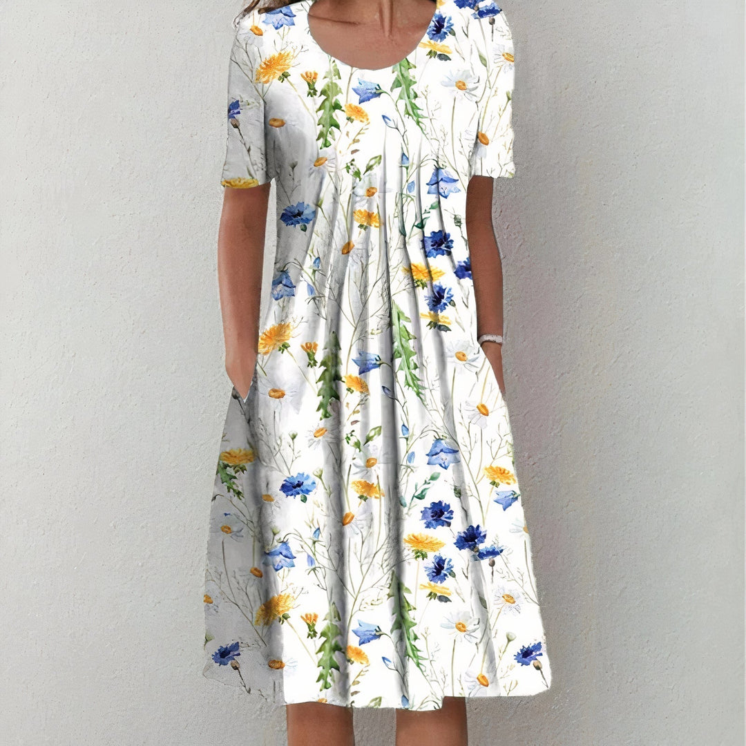 Leilani | Women's Relaxed Mini Summer Bloom Ruffle Party Dress