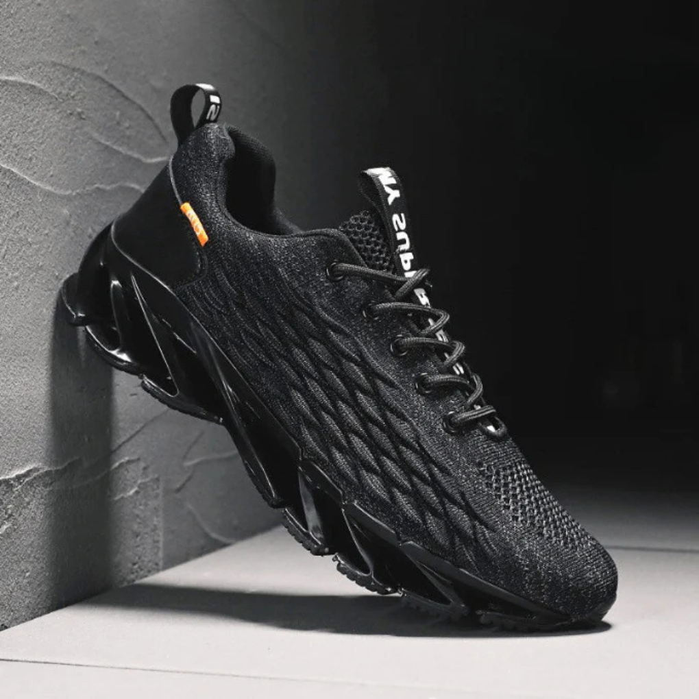 Men's Running Sneakers with Lace-Up Closure