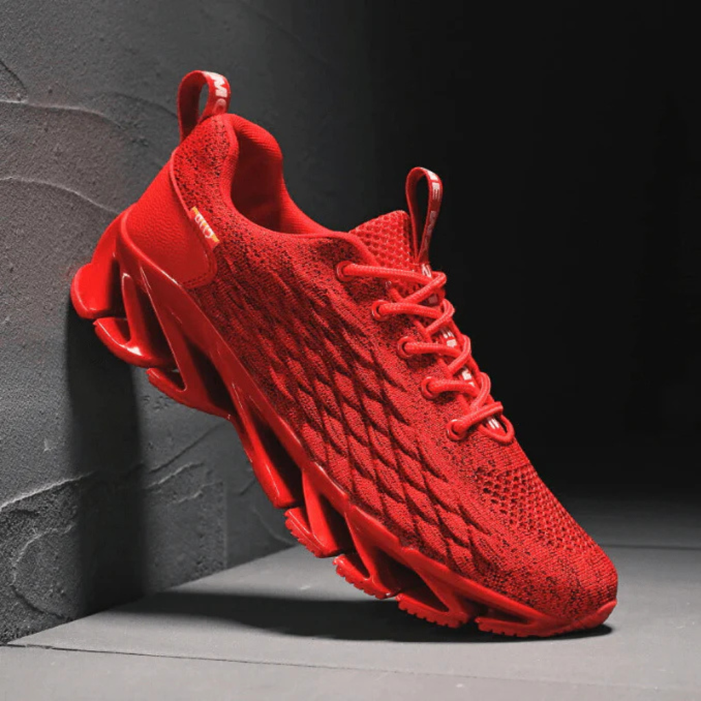 Men's Running Sneakers with Lace-Up Closure