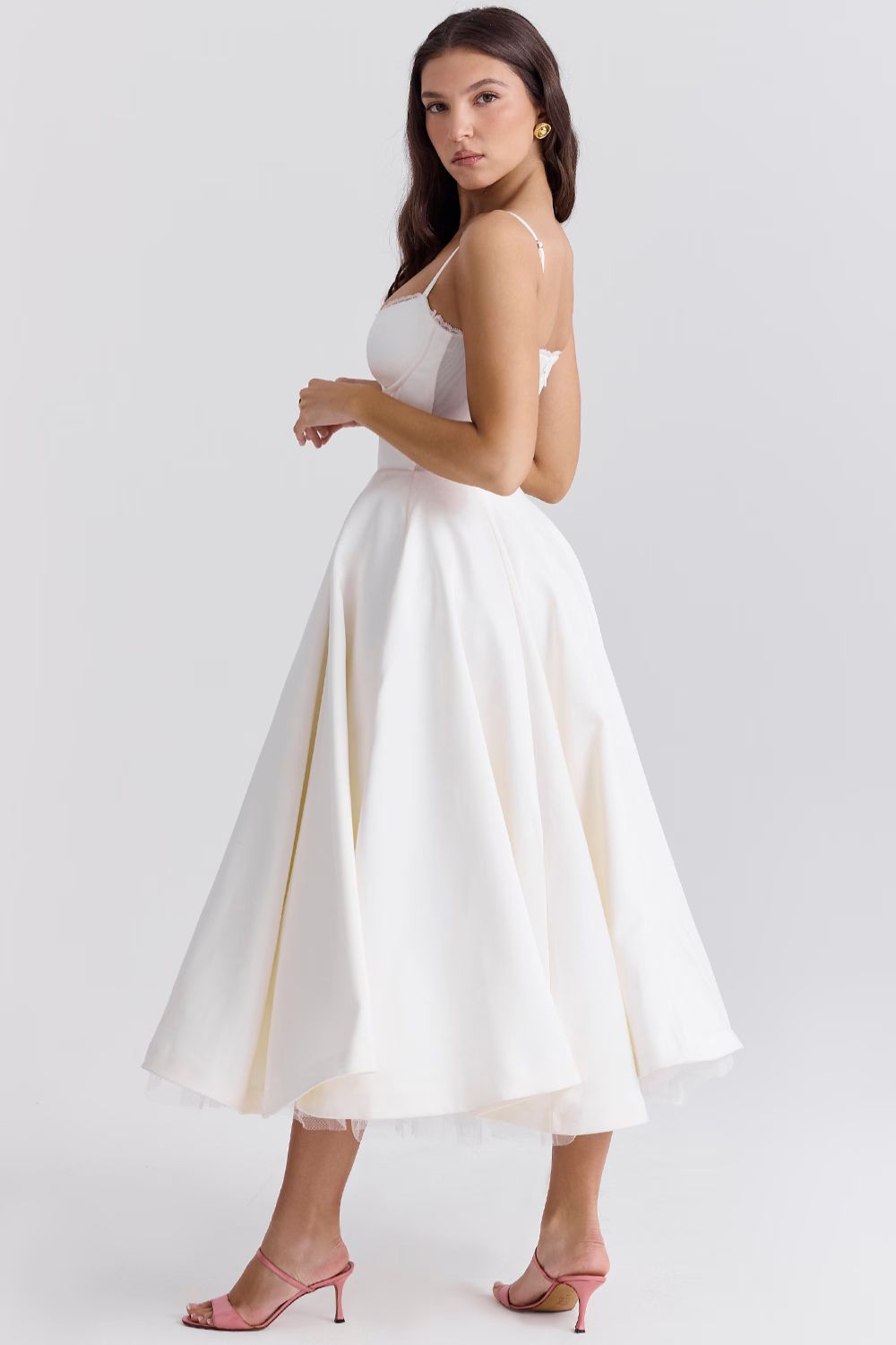 Minerva | Women's Mini Spaghetti Strap Princess Dress