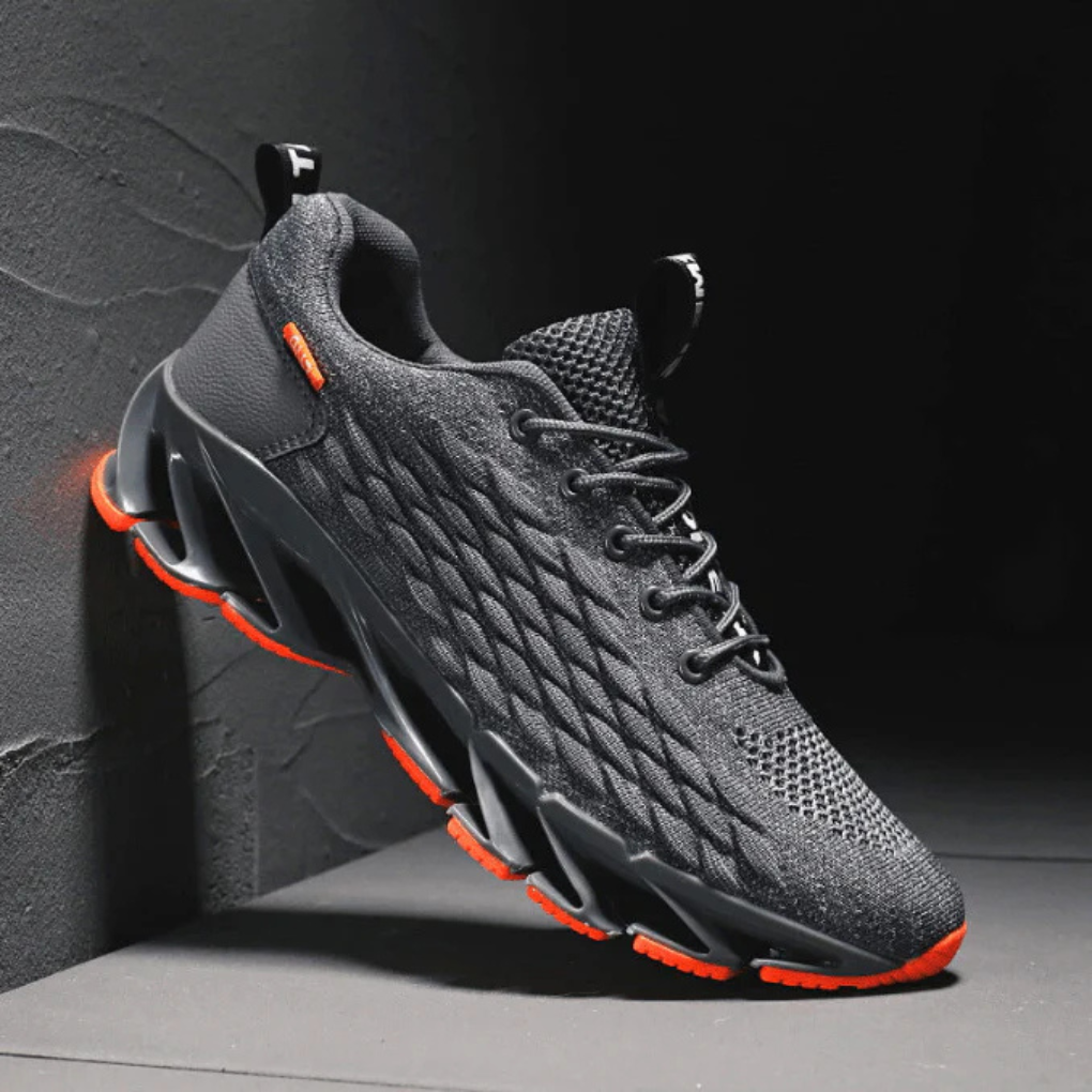 Men's Running Sneakers with Lace-Up Closure