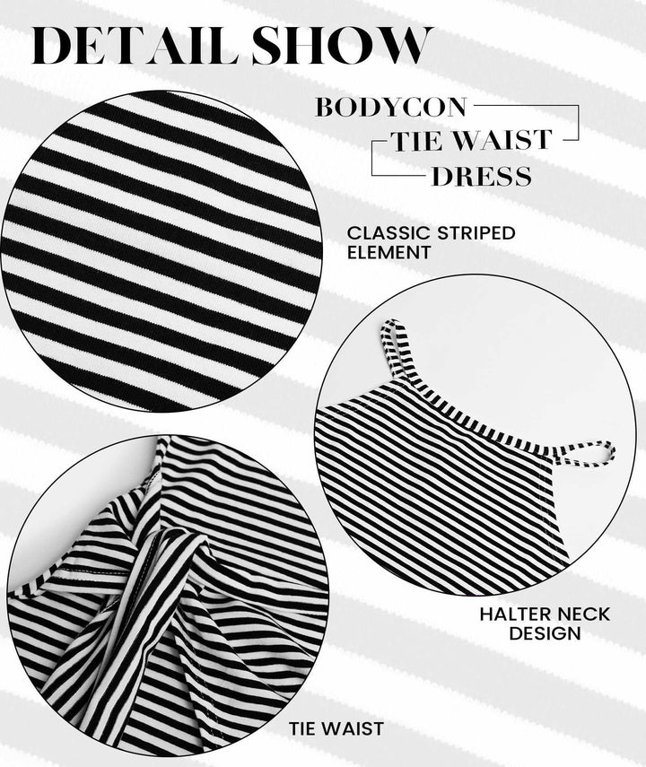 Bénanique™️ Striped Midi Dress - Casual Style
