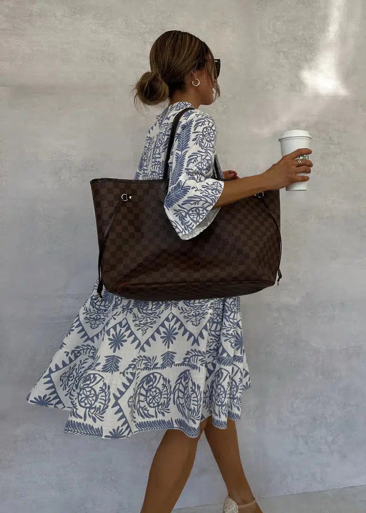 Evie™ – Trendy V-Neck Mini Dress