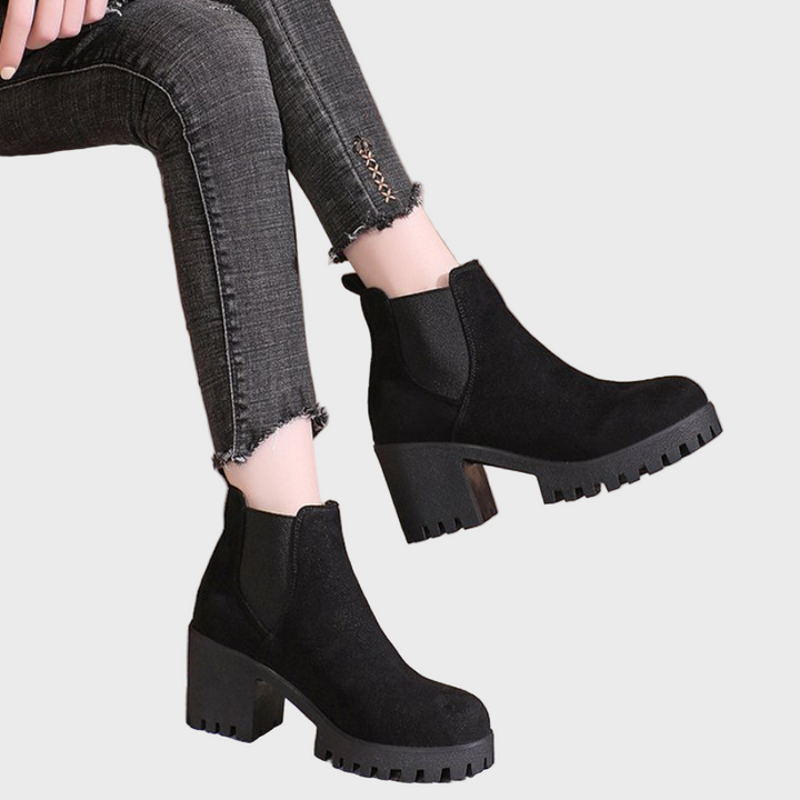 Marley | Women's Block Heel Short Boots