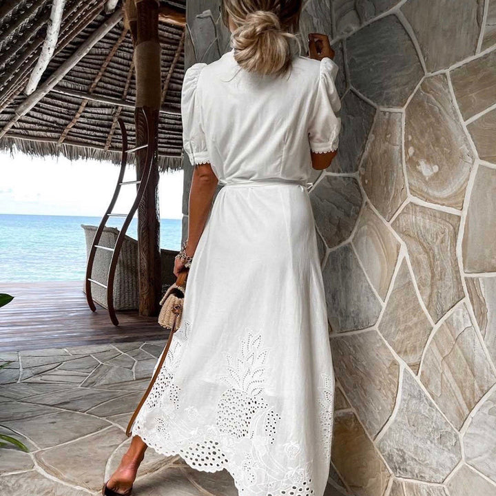 Celeste | Women's Maxi Dress with Tie Waist