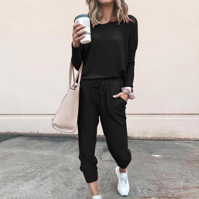 Eva | Women's Long Sleeve Lounge Set with Drawstring