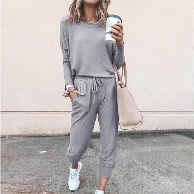 Eva | Women's Long Sleeve Lounge Set with Drawstring