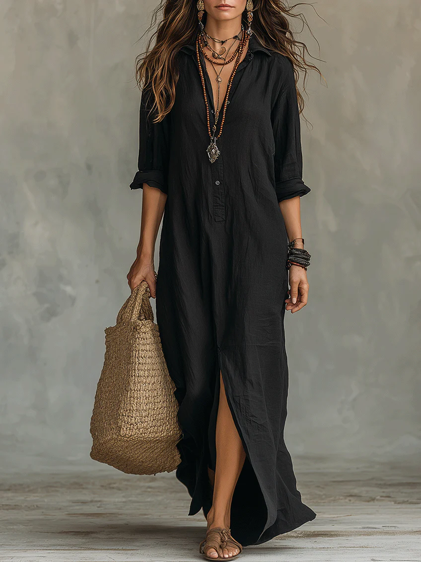 WILLOW | Effortless Maxi Dress with Flattering Cut for Versatile Everyday Looks
